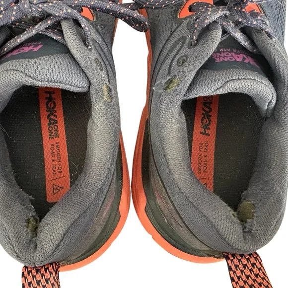 Hoka Women's Challenger ATR 6 Navy Pink Trail Shoes Sz. 8 - Picture 11 of 12